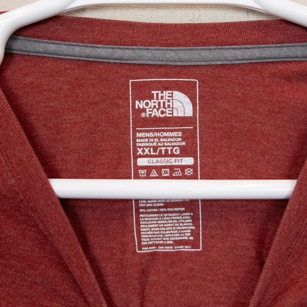 The North Face red t-shirt-XXL